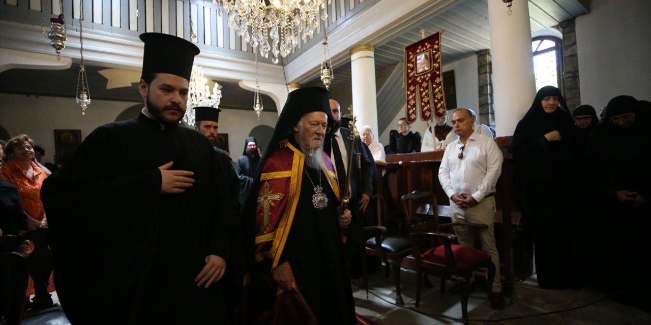 Fener Rum Patriği Bartholomeos, Gökçeada'da ayin yönetti