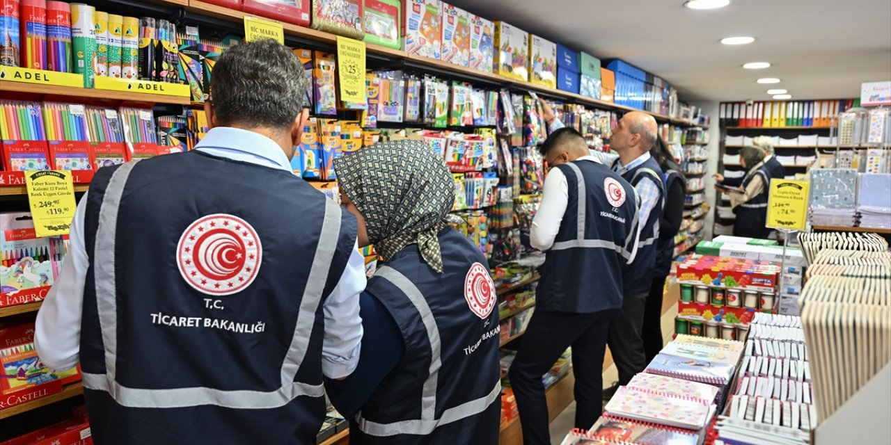 Ticaret Bakanlığı Ankara'da kırtasiye ve okul ürünlerini denetledi