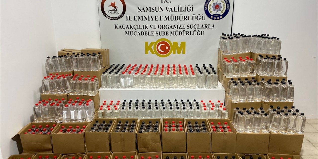 Samsun'da 2 bin 652 litre etil alkol ele geçirildi