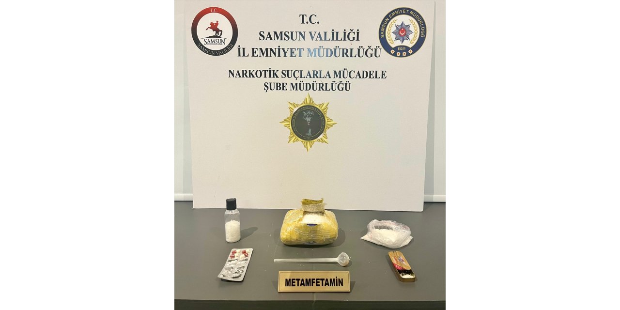 Samsun'da 1 kilo 100 gram uyuşturucu ele geçirildi