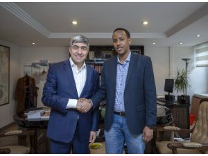 Somali Cumhurbaşkanlığı İletişim Ofisi Başkanı Abdinur Mohamed'den AA'ya ziyaret