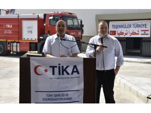 TİKA'dan Lübnan'a itfaiye aracı hibe edildi