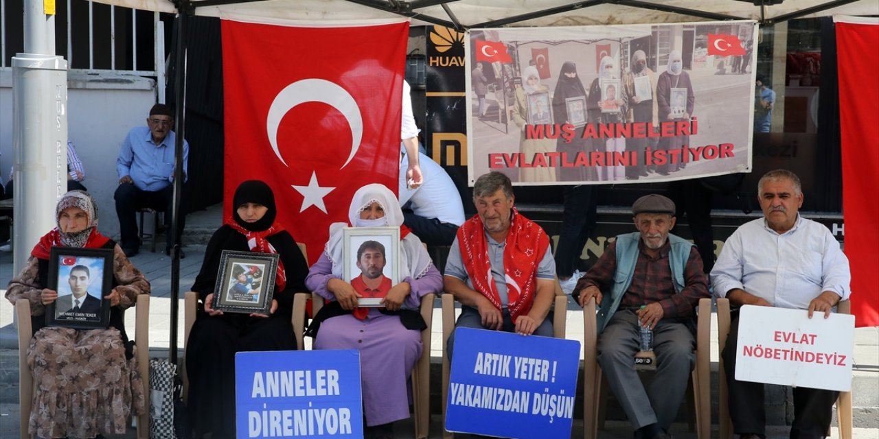 Muşlu aileler, DEM Parti önündeki eylemlerine devam etti