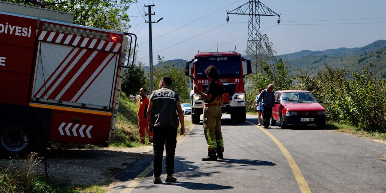 Düzce'de ormanlık alanda çıkan yangın kontrol altına alındı