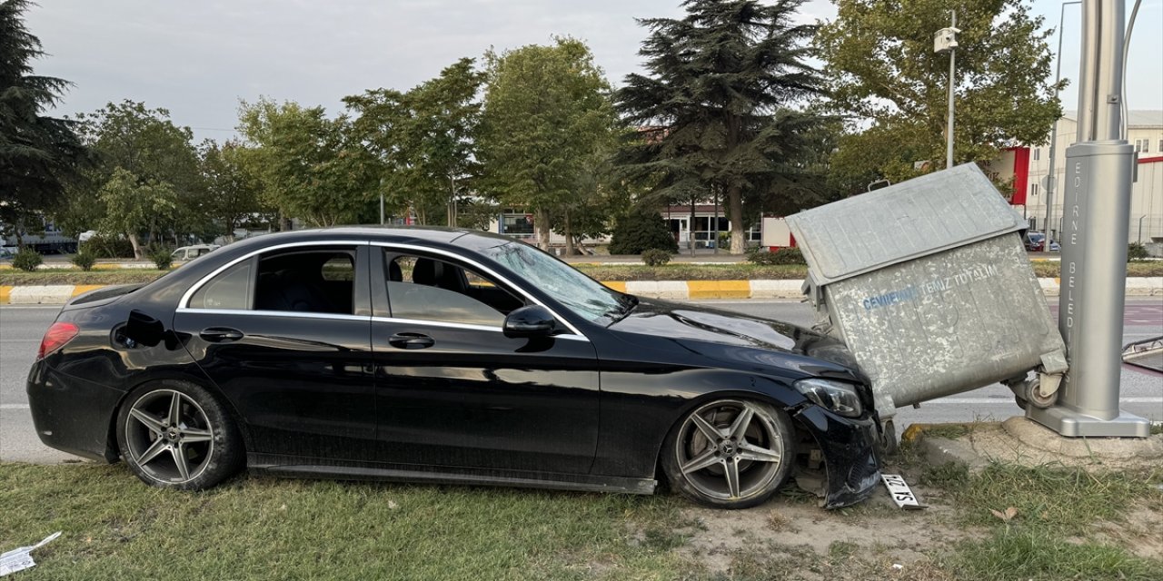 Edirne'de otomobilin çarptığı bisiklet sürücüsü ağır yaralandı