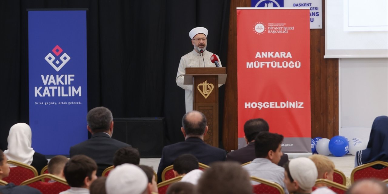 Diyanet İşleri Başkanı Erbaş, 100. Yılda Çocuklarımızla 100 Şenlik Programı'nda konuştu: