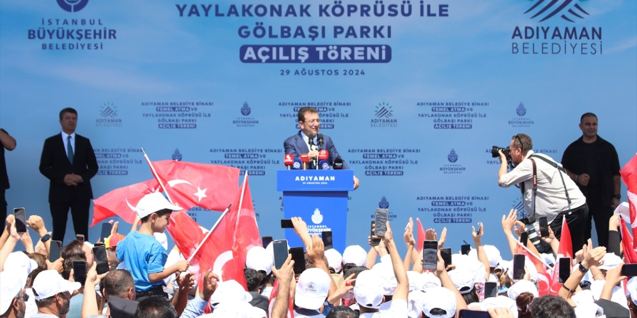 Türkiye Belediyeler Birliği Başkanı İmamoğlu, Adıyaman Belediye binasının temel atma törenine katıldı