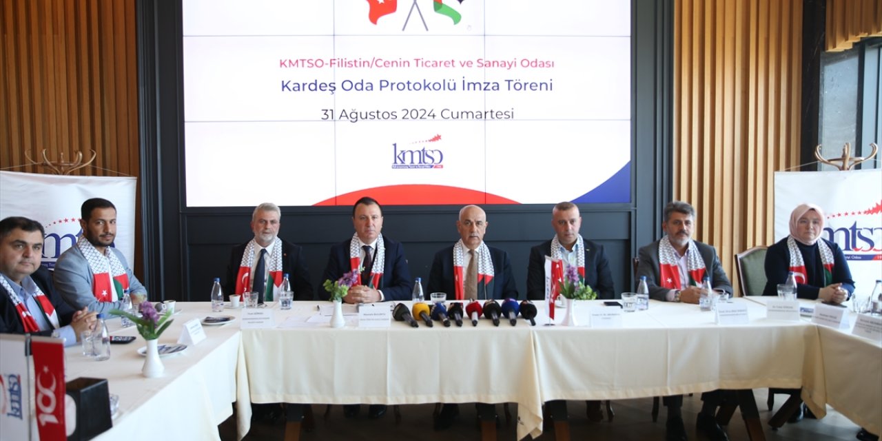 KMTSO ile Filistin Cenin Ticaret ve Sanayi Odası arasında "Kardeş Oda" protokolü imzalandı