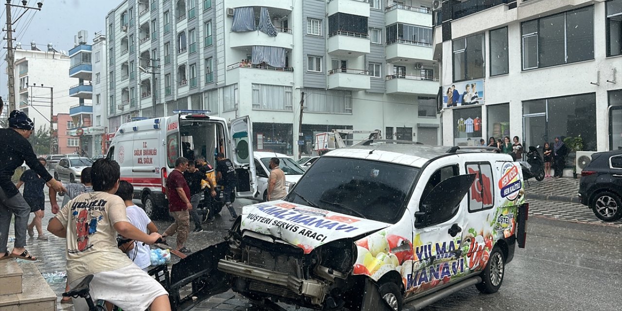 Hatay'da çocuğun kullandığı hafif ticari aracın çarptığı kişi yaralandı