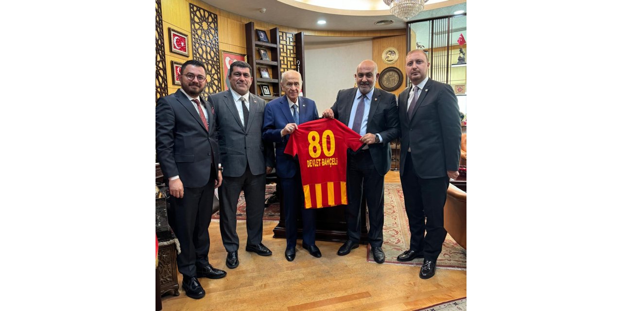 MHP Genel Başkanı Bahçeli, Bellona Kayserispor Başkanı Çamlı'yı kabul etti