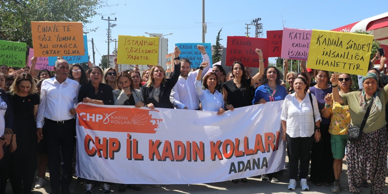 Adana'daki kadın cinayeti protesto edildi