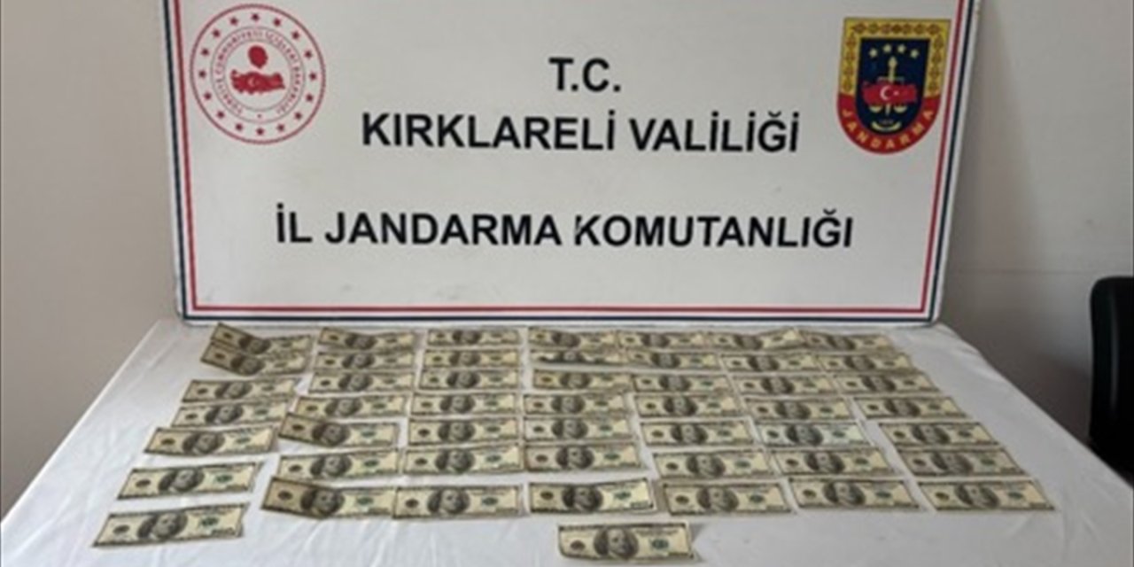 Kırklareli'nde sahte 5 bin dolar ele geçirildi