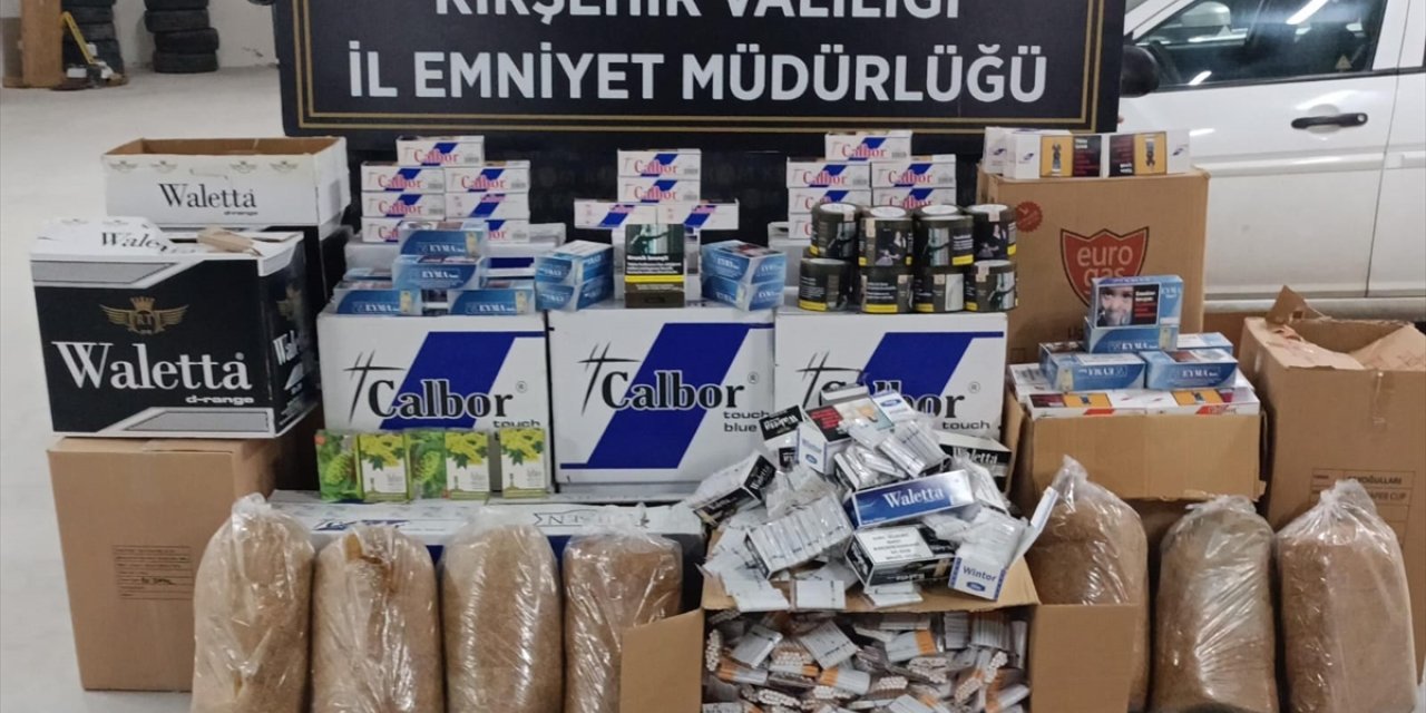 Kırşehir'de 1 ton 600 kilogram kaçak tütüne ele geçirildi