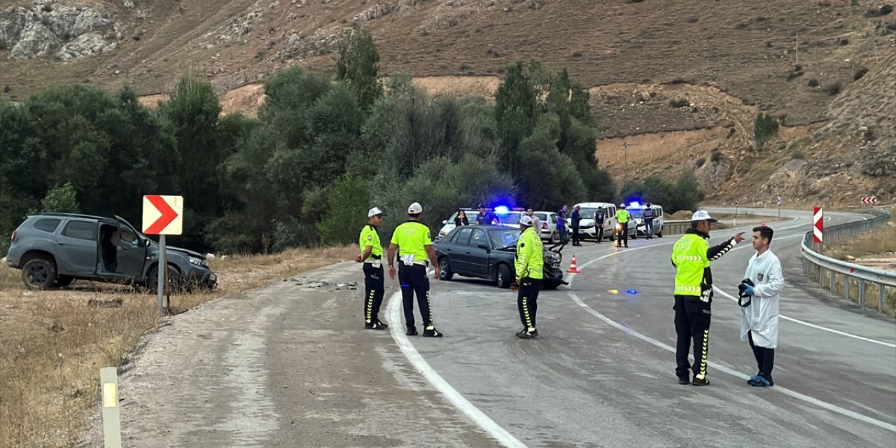 Bayburt'ta otomobil ile cipin çarpıştığı kazada 1 kişi öldü, 2 kişi yaralandı