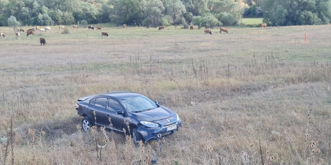 Erzincan’da iki otomobilin çarpışması sonucu 6 kişi yaralandı