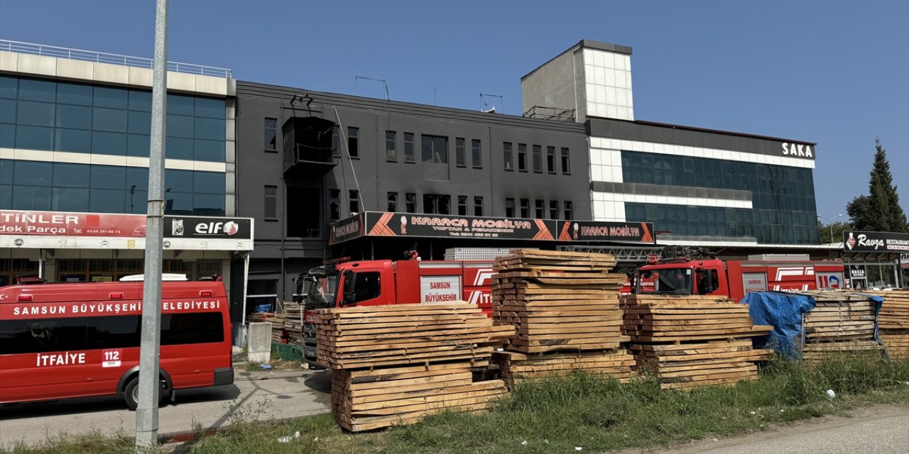 Samsun'da imalathanede bir ay arayla ikinci kez çıkan yangın söndürüldü