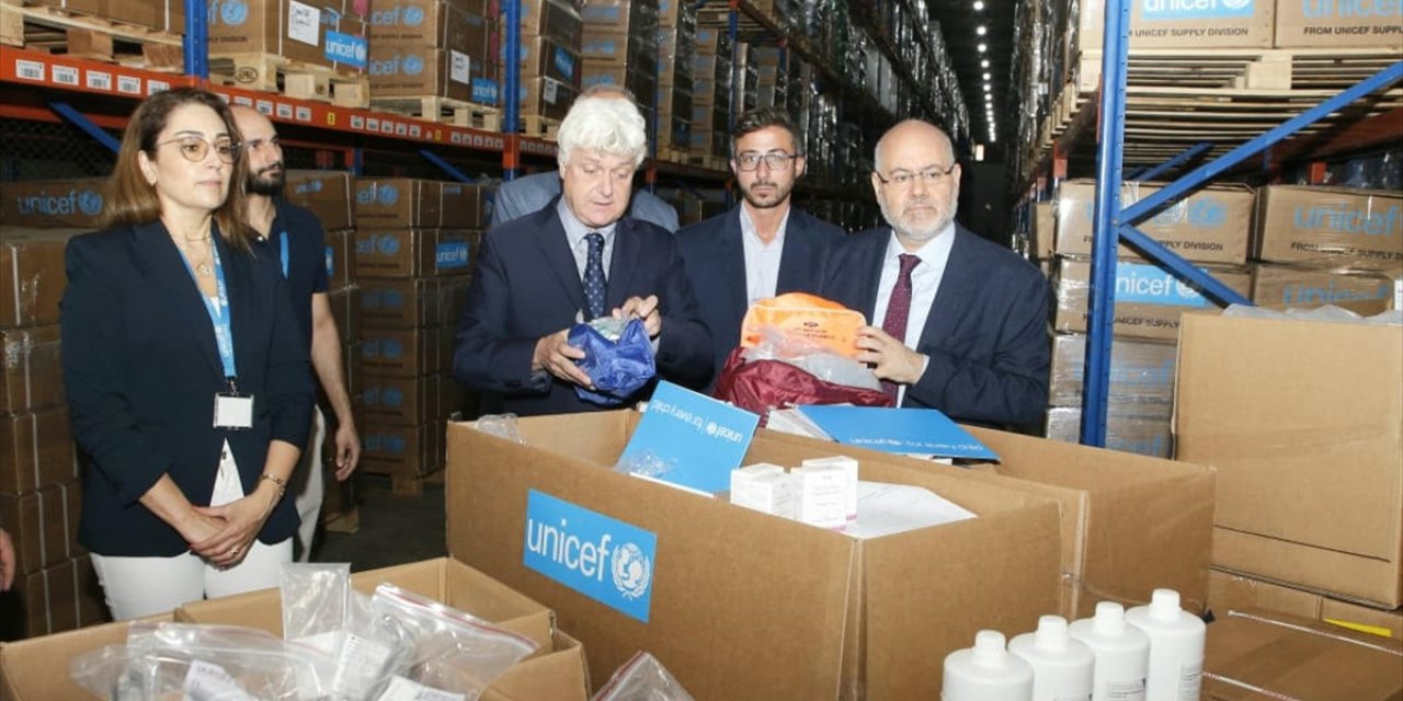 UNICEF, Lübnan'a 33 ton tıbbi malzeme yardımında bulundu