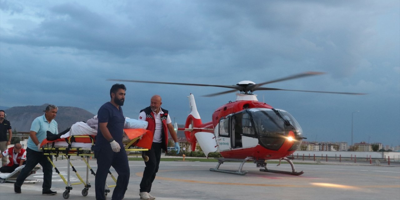 Ambulans helikopter İç Anadolu'daki acil hastaların imdadına yetişiyor