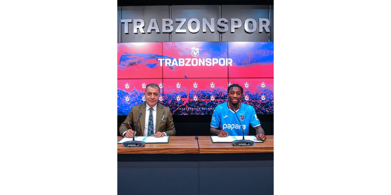 Trabzonspor'da Muhammed Cham için imza töreni düzenlendi