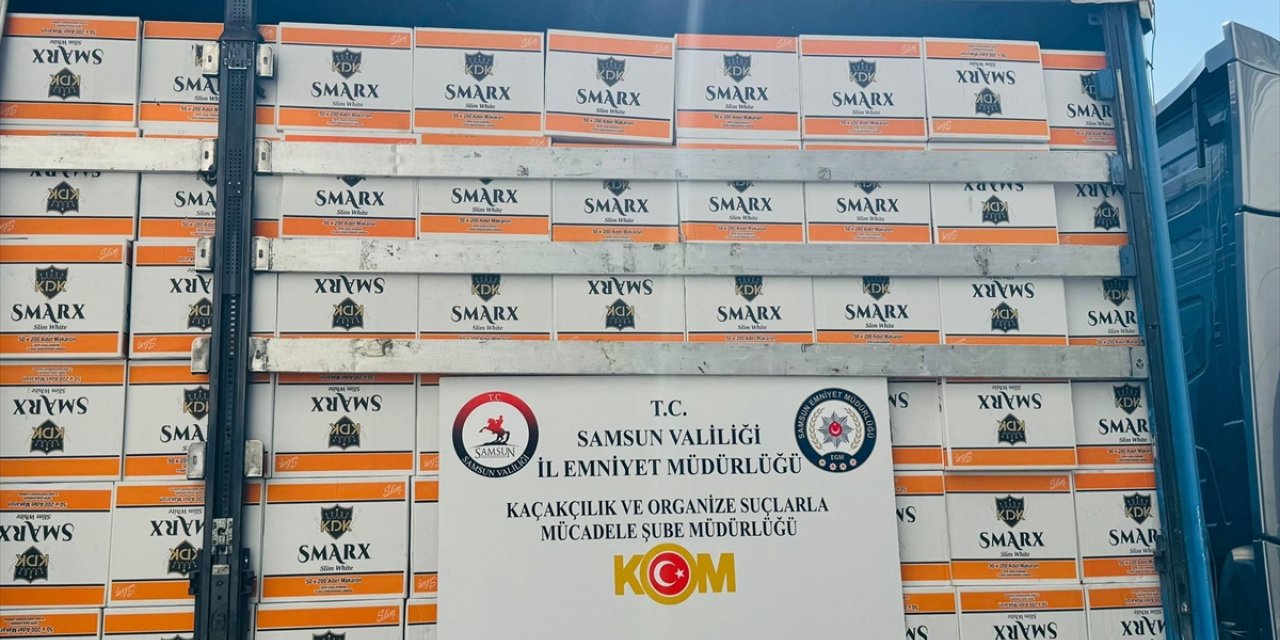 Samsun'da 5 milyon 730 bin makaron ele geçirildi