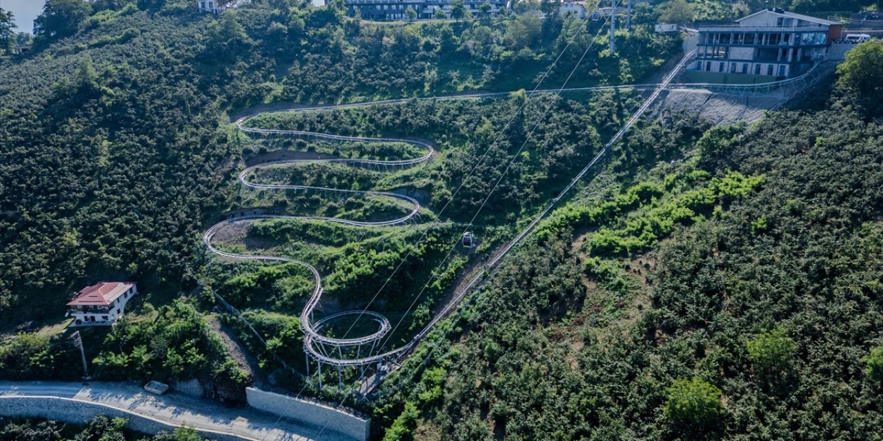 Ordu'da 500 bini aşkın kişi dağ kızağı heyecanı yaşadı