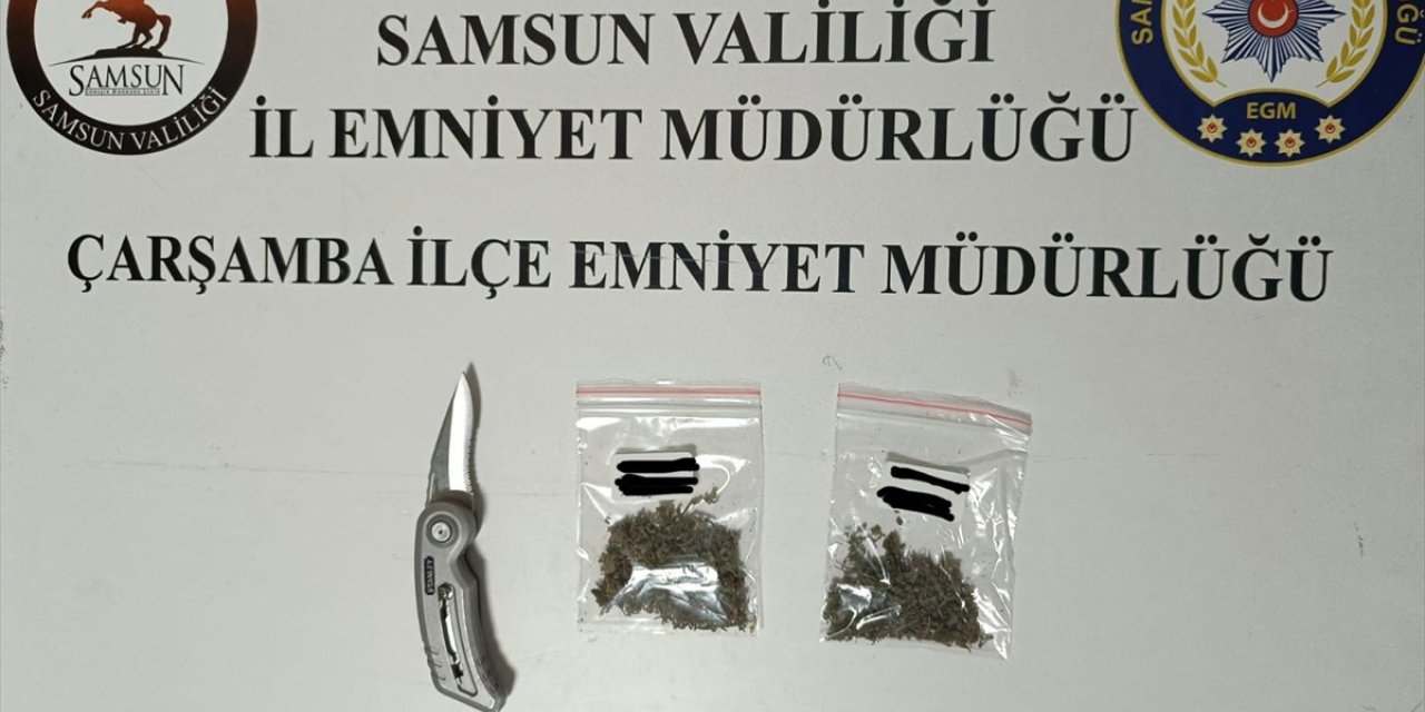 Samsun'da polis merkezine girerken üzerinde uyuşturucu bulunan kişiye gözaltı