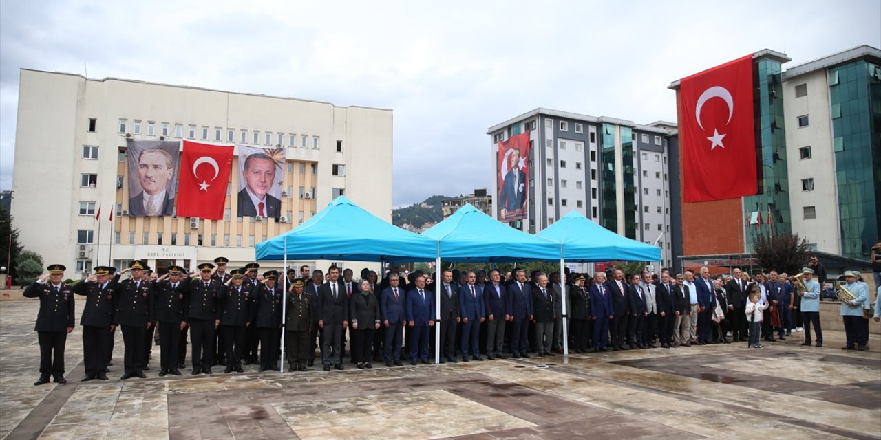 Atatürk'ün Rize'ye gelişinin 100. yıl dönümü törenle kutlandı