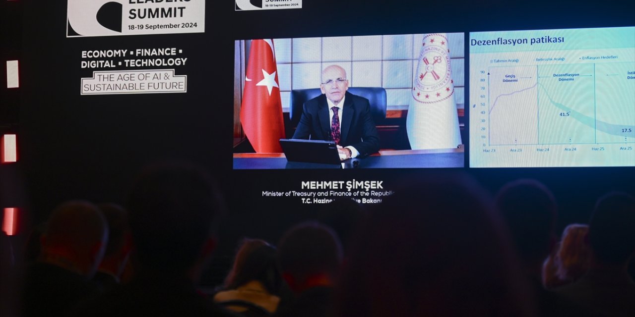 Hazine ve Maliye Bakanı Şimşek, video mesajla Global Liderler Zirvesi'ne katıldı: (1)