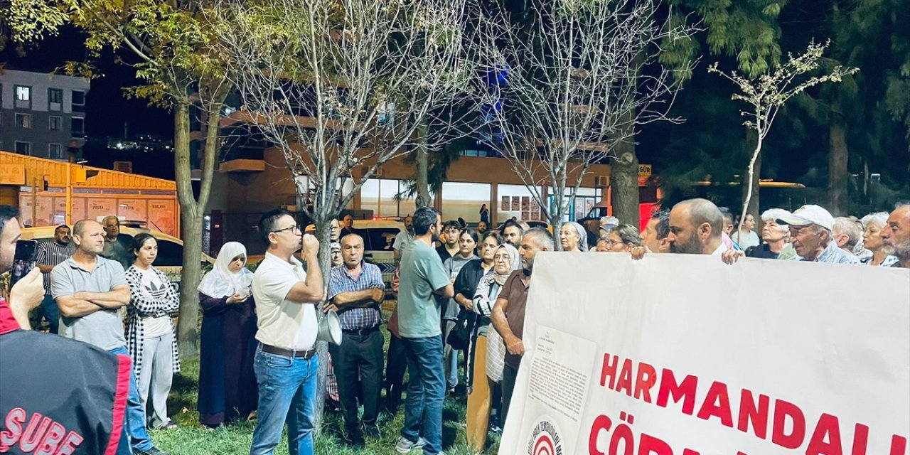 İzmir'de Harmandalı Katı Atık Düzenli Depolama Tesisi'nin kapatılmaması protesto edildi