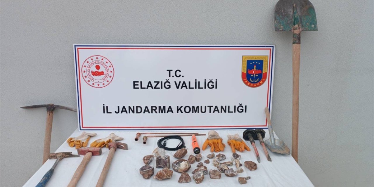 Elazığ'da kaçak kazı yapan şüpheli yakalandı