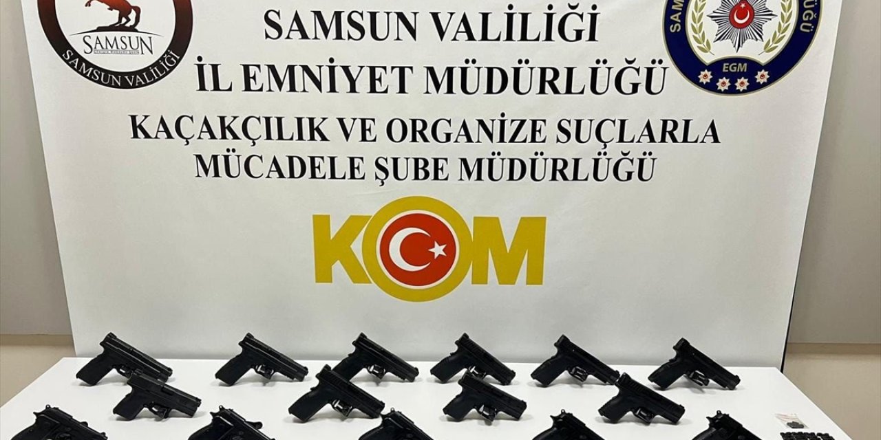 Samsun'da kaçak silah ticareti yaptıkları iddiasıyla 2 kişi yakalandı