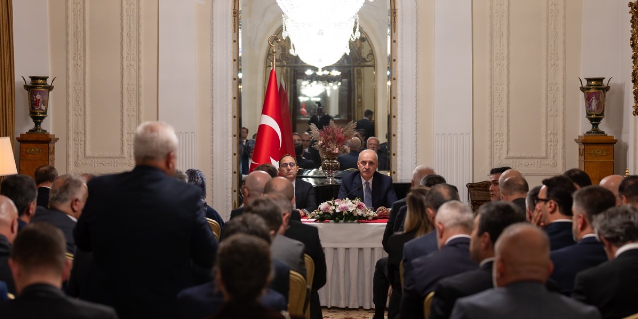 TBMM Başkanı Kurtulmuş, Moskova’da Rus-Türk İş Adamları Birliği üyeleriyle bir araya geldi: