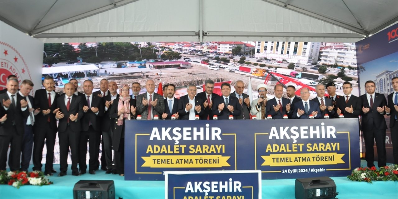 Adalet Bakanı Tunç, Akşehir Adalet Sarayı'nın temel atma töreninde konuştu: (1)