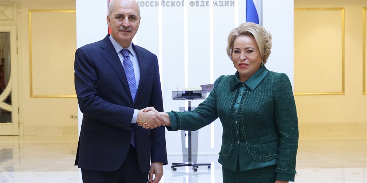 TBMM Başkanı Kurtulmuş, Rusya Federasyon Konseyi Başkanı Matviyenko ile görüştü: