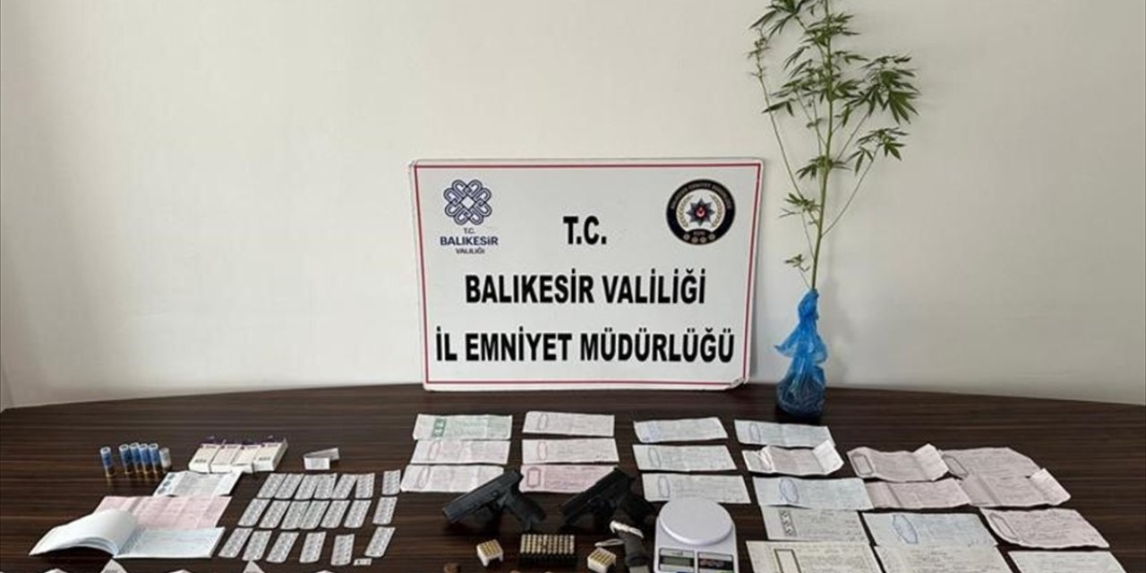 Balıkesir merkezli tefecilik operasyonunda 10 şüpheli gözaltına alındı