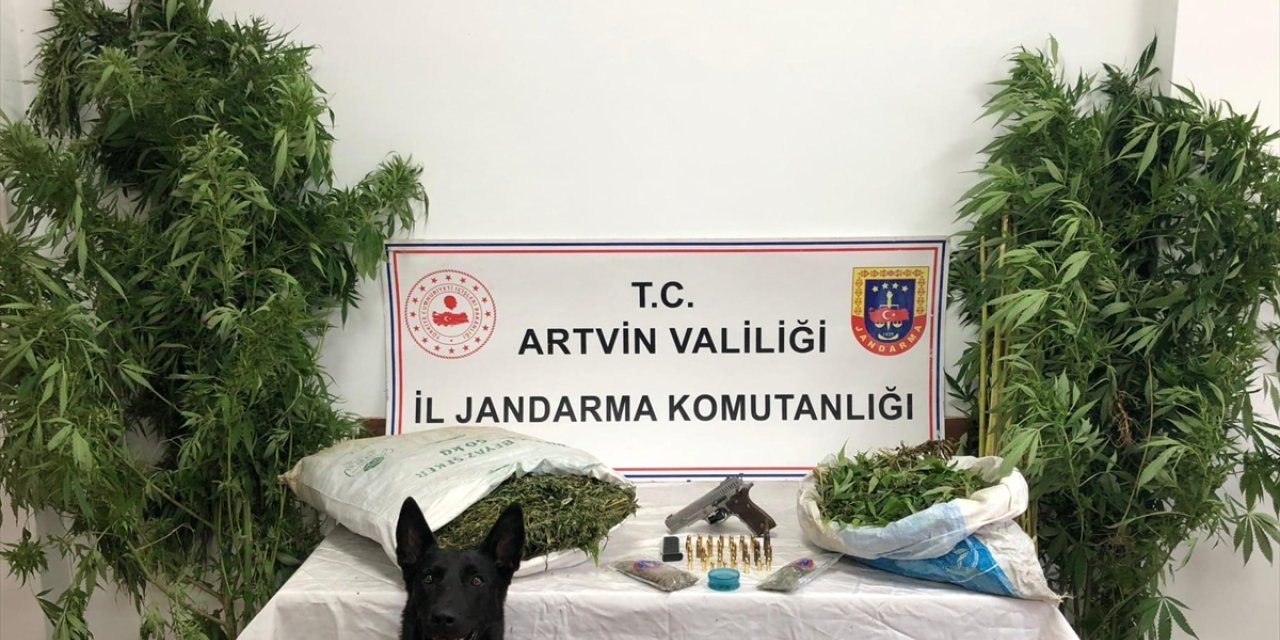 Artvin'de evlerinde uyuşturucu ele geçirilen 2 zanlı tutuklandı