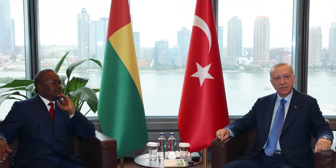 Cumhurbaşkanı Erdoğan, Gine Bissau Cumhurbaşkanı Embalo ile görüştü