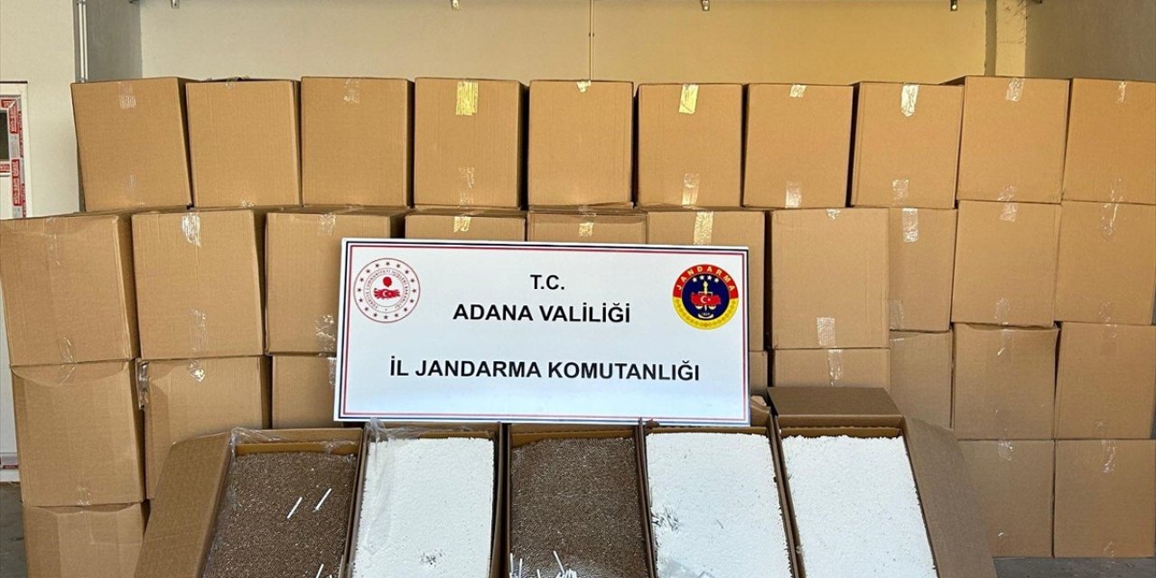 Adana'da 5 milyon makaron ele geçirildi