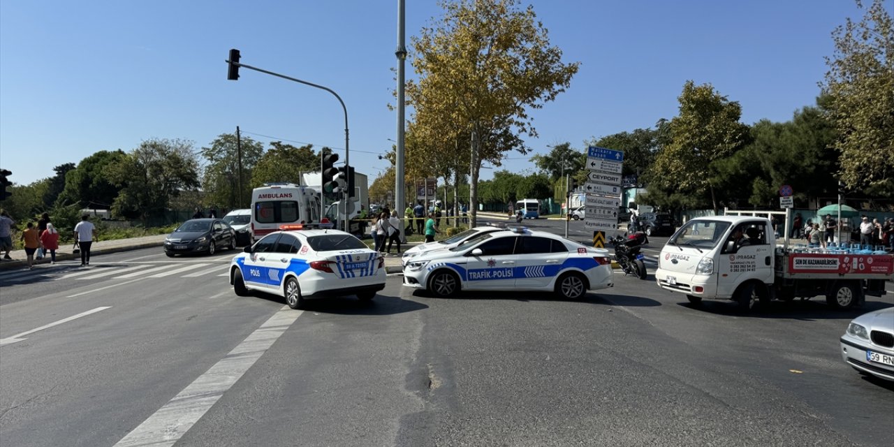 Tekirdağ'da kamyonun çarptığı yaya öldü