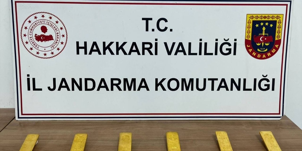 Hakkari'de gümrük kaçağı 6 kilogram külçe altın ele geçirildi