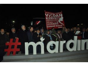 "Vicdan Konvoyu"na Mardin, Diyarbakır ve Elazığ'dan destek