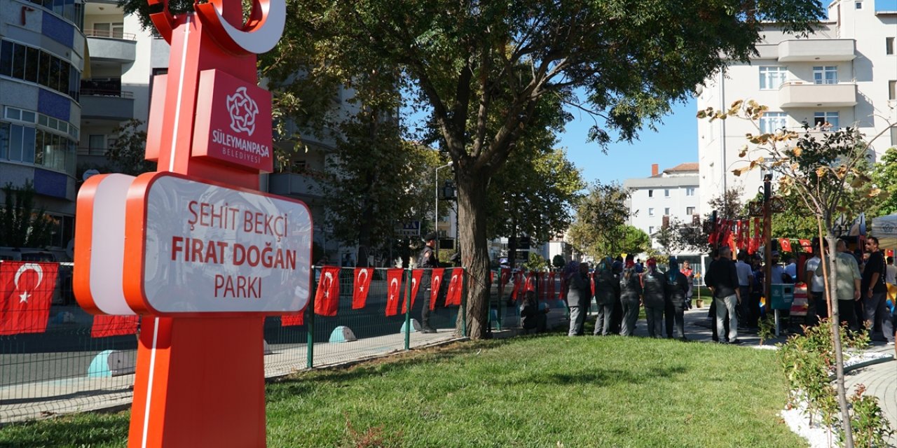 Tekirdağ'da şehit bekçi Fırat Doğan'ın ismi parkta yaşatılacak