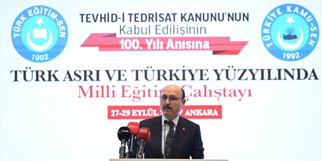 Başkentte "Türk Asrı ve Türkiye Yüzyılında Milli Eğitim Çalıştayı" düzenlendi