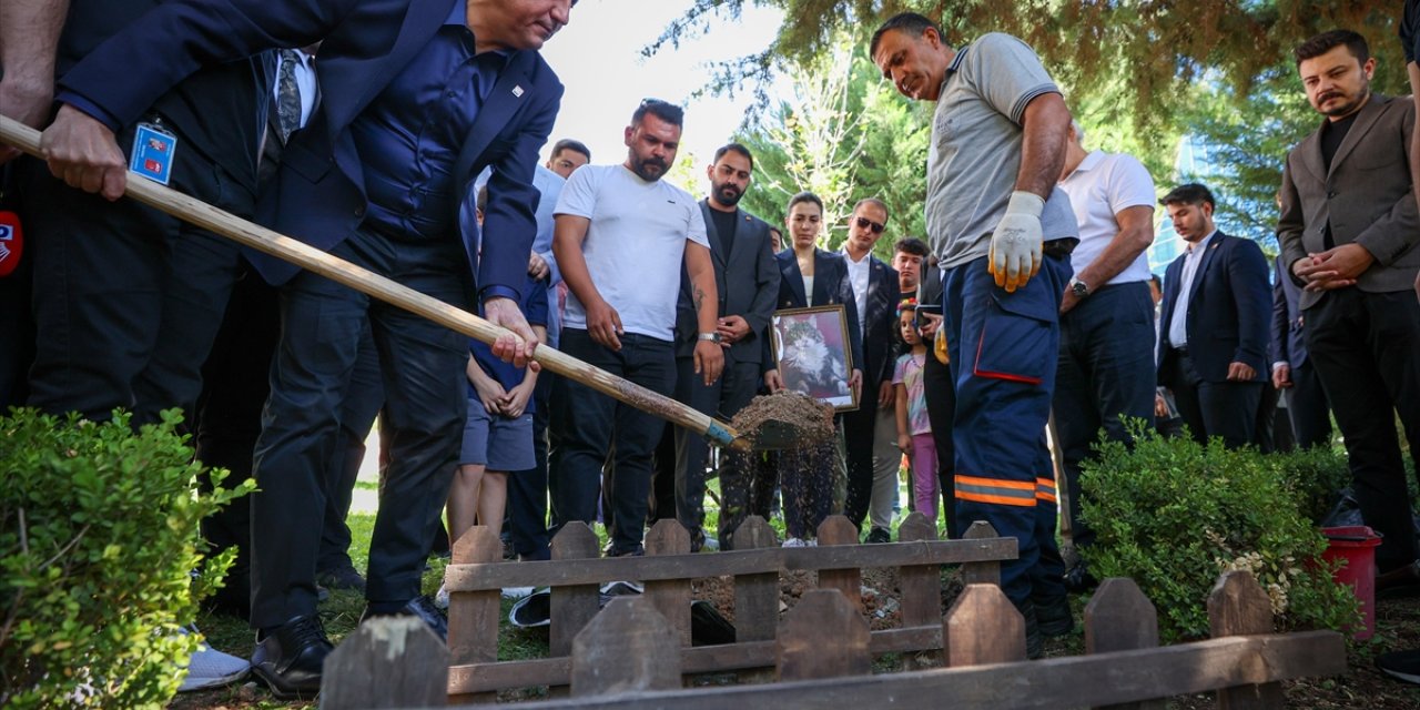 Tedavi gördüğü klinikte ölen kedi Şero, CHP Genel Merkezi'nin bahçesine gömüldü