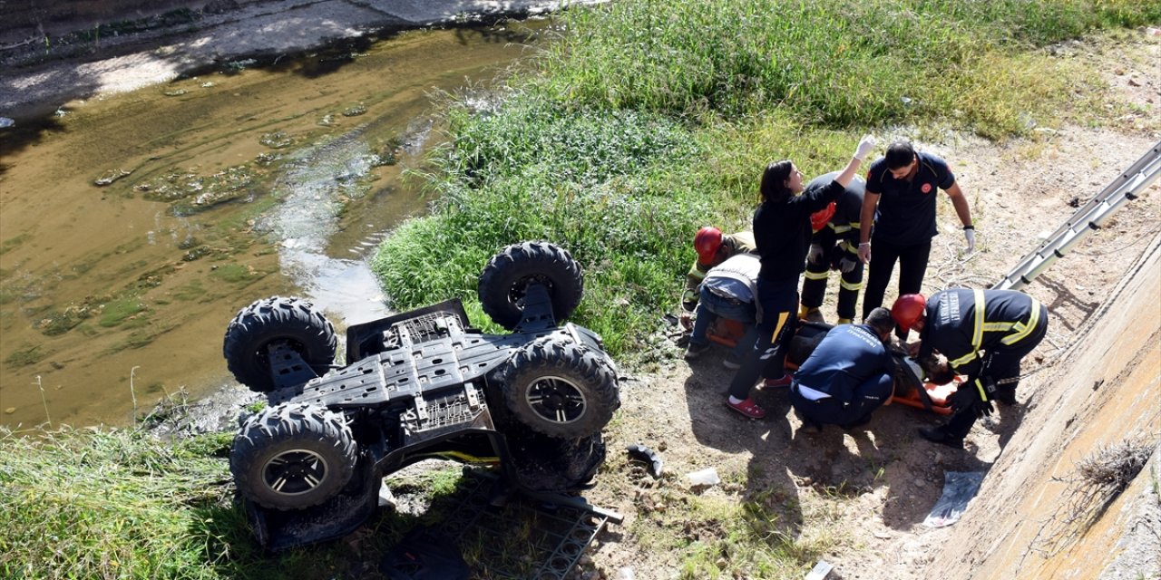 Kırıkkale'de dereye düşen ATV'deki 2 kişi yaralandı