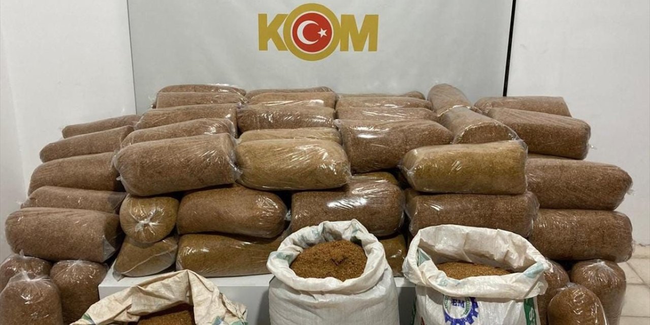 Samsun'da 435 kilogram kaçak tütün ele geçirildi