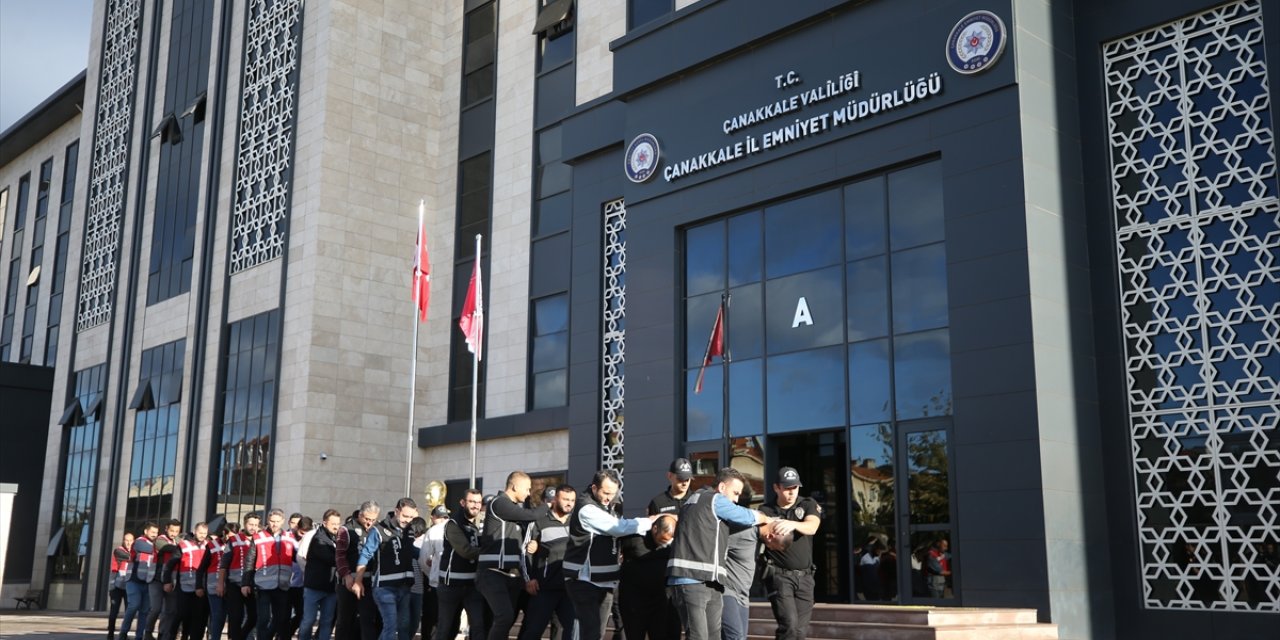 Çanakkale'de 6 kişinin yaralandığı kavgayla ilgili 8 şüpheli tutuklandı