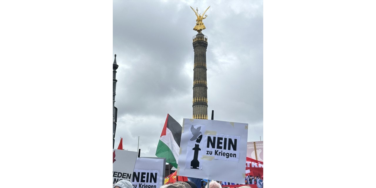 Berlin’de binlerce kişi Ukrayna ve Gazze'deki savaşları protesto etti