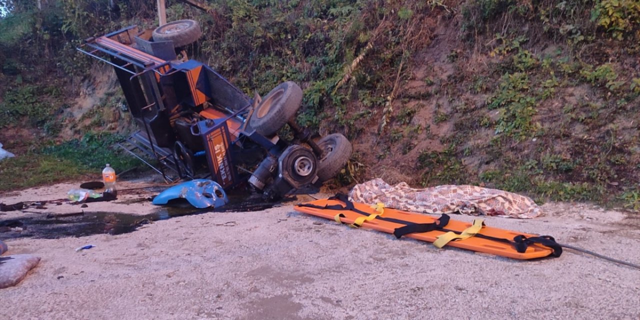 Ordu'da tarım aracının devrildiği kazada 1 çocuk öldü, 3 çocuk yaralandı