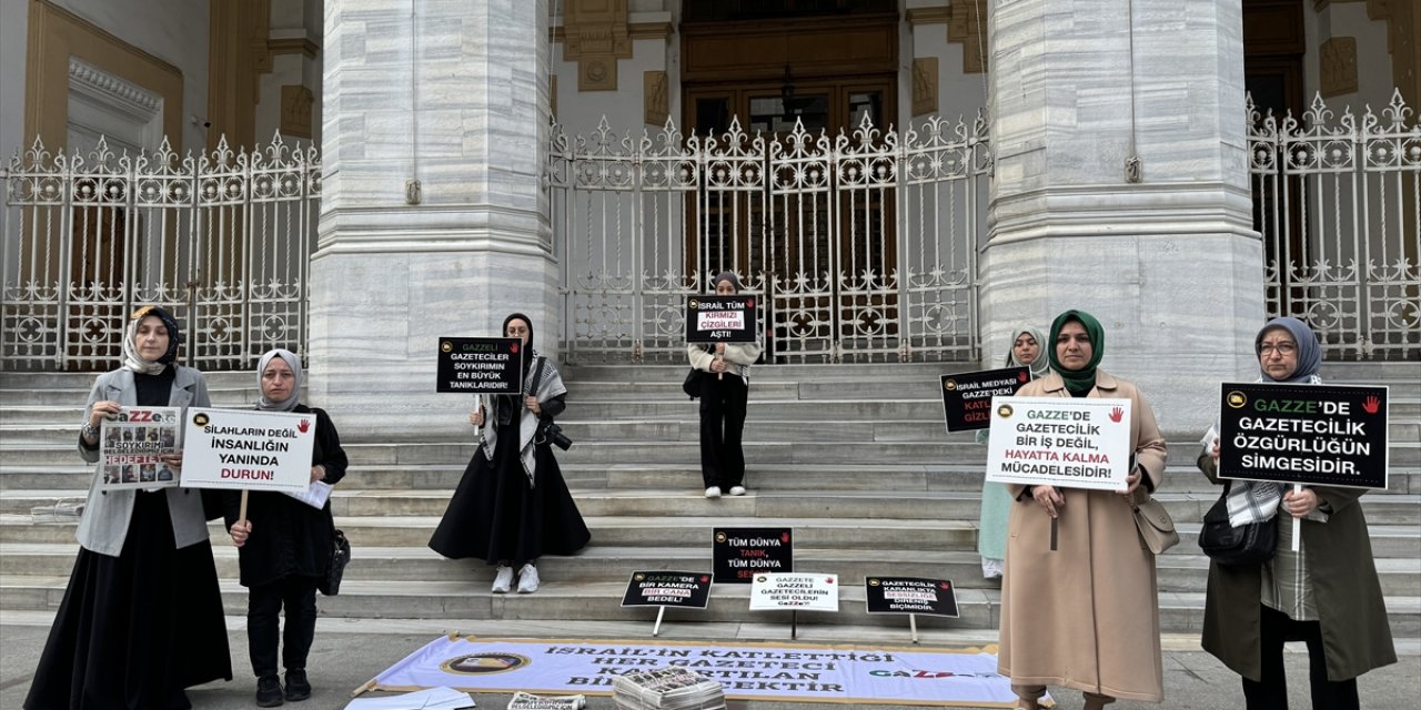 İsrail'in katlettiği gazetecilerin anısına hazırlanan "Gazzete", uluslararası haber ajanslarına postalandı